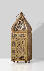 12" Bronze Gold Morrocan Lantern