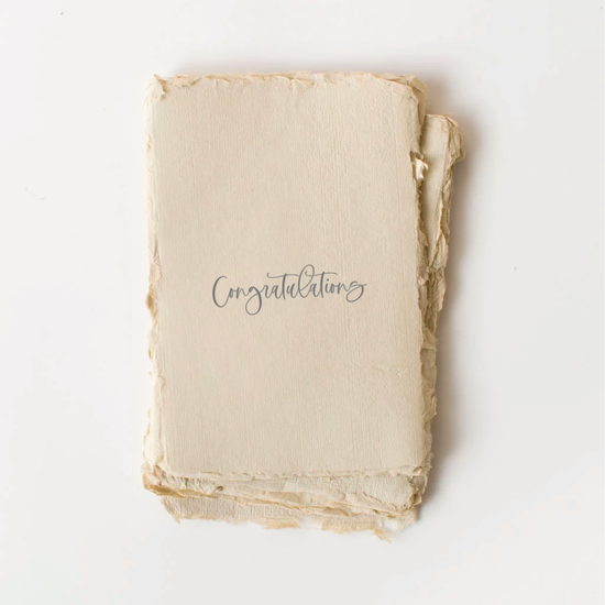 Deckled Edge Quote Cards, Happy Birthday & Congratulations, Set of 4