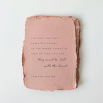 Deckled Edge Quote Cards and Envelopes, Set of 4