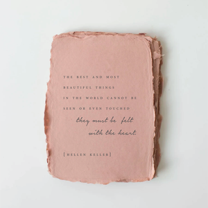 Deckled Edge Quote Cards, Motivation, Love, Birthday Cards, Set of 4