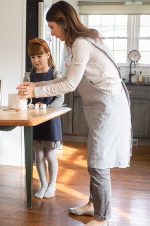 Cross Back Linen Apron