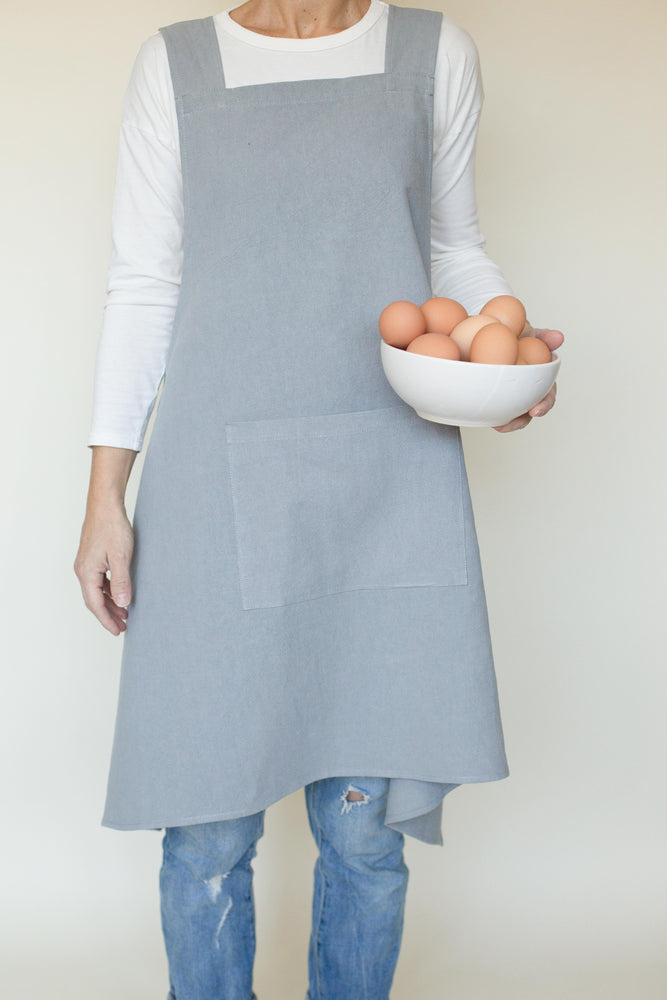 Cross Back Linen Apron