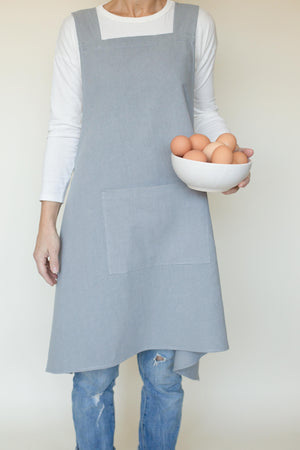 Cross Back Linen Apron