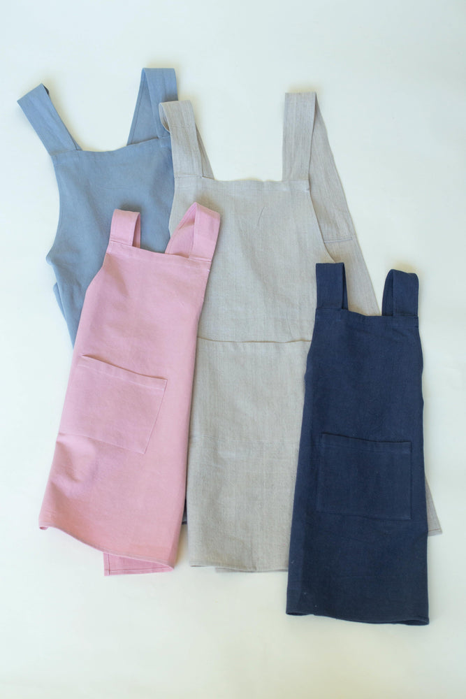 Cross Back Linen Apron