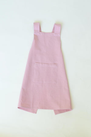 Kids Cross Back Linen Apron
