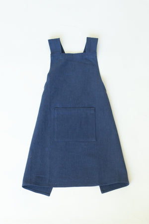 Kids Cross Back Linen Apron