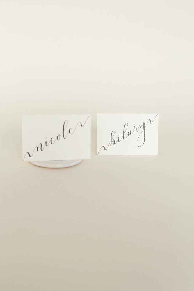 Deckled Edge Place Cards