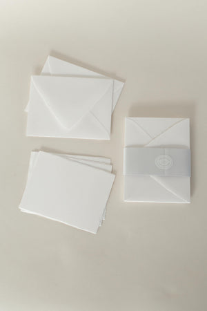 Deckled Edge Note Cards, Classic Thank You Cards, Custom Notecards, Note Cards, Invitations