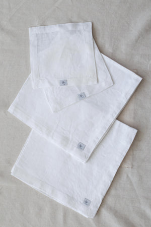 Linen Cocktail Napkins - Set of Four
